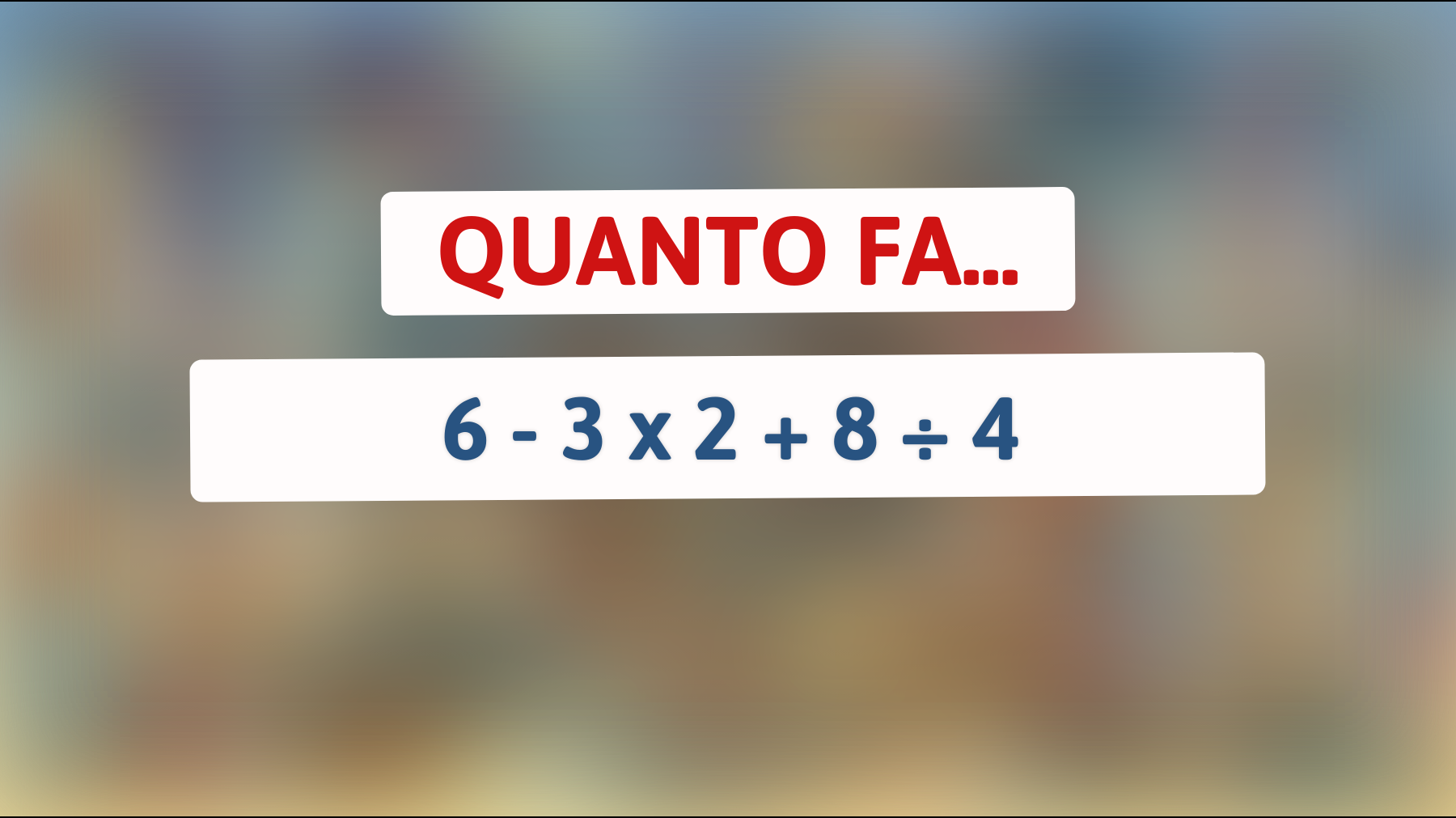 \"Sei abbastanza intelligente da risolvere questo enigma matematico? Mettiti alla prova ora!\""