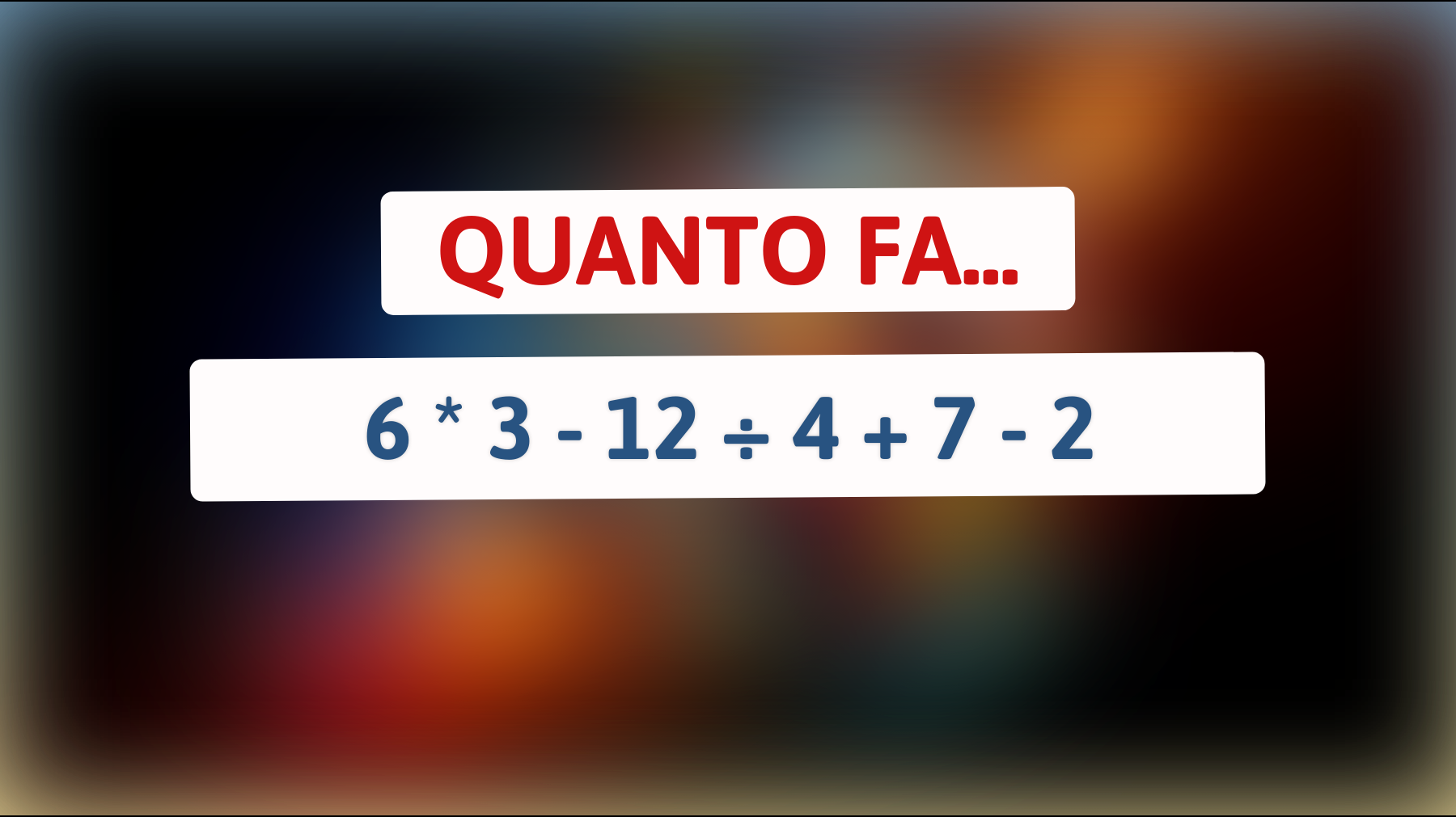 Solo le menti brillanti risolveranno questo enigma matematico: accetti la sfida?"