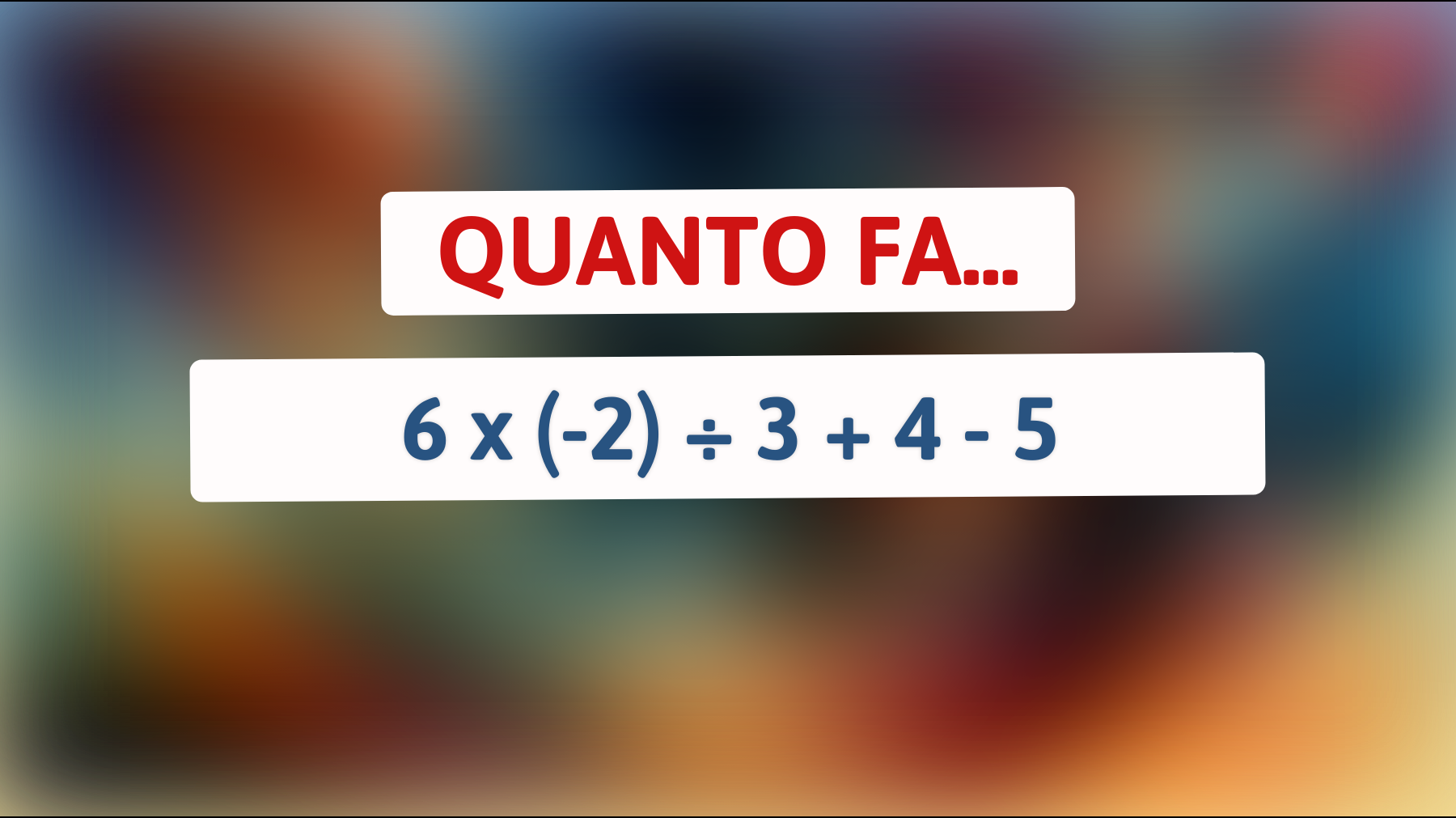 Vuoi scoprire se sei un vero genio? Risolvi il rompicapo matematico che solo l'1% delle persone riesce a risolvere!"